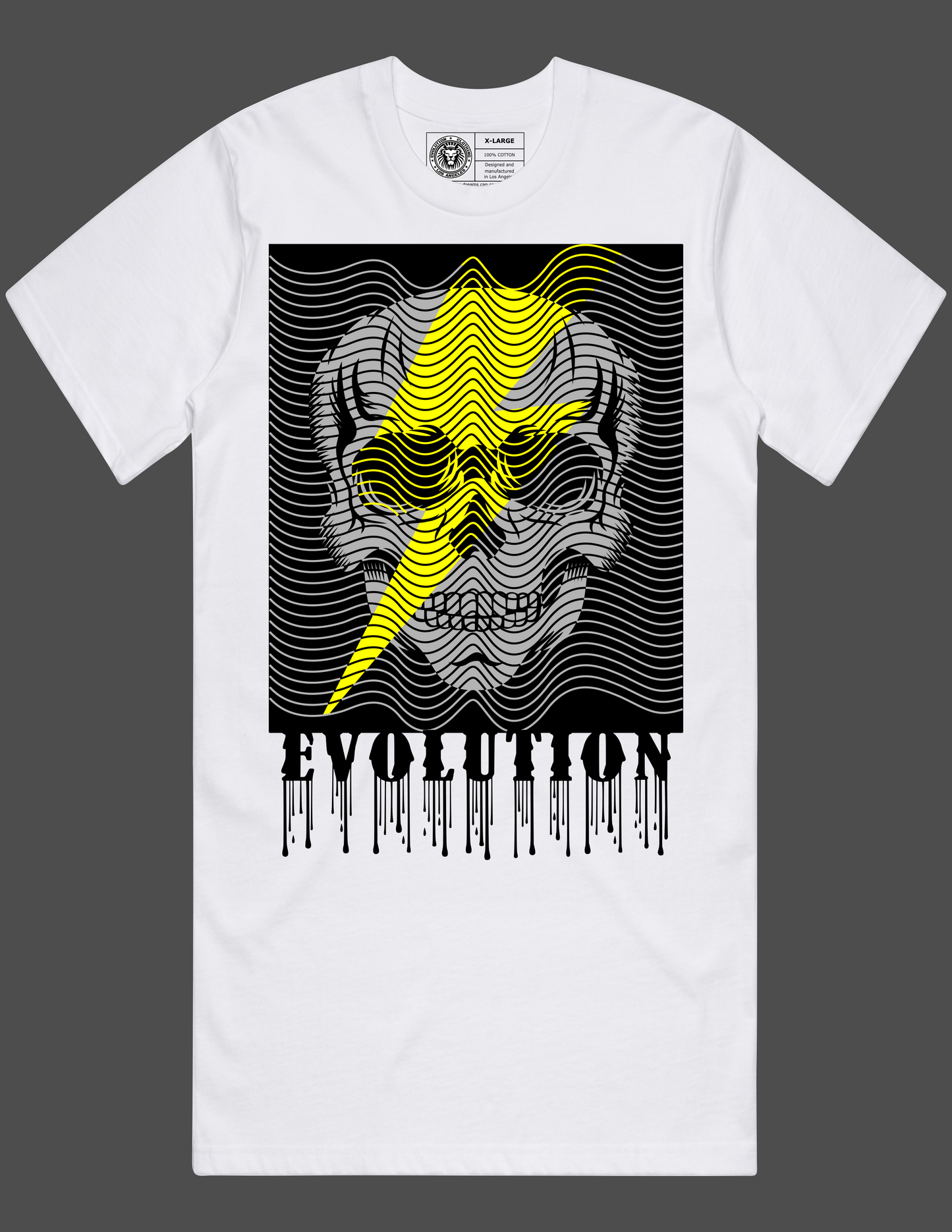 Skull Lighting bolt Waves Custom Design